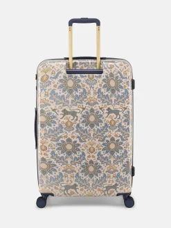 Hot Joules Damask Print Large Four Wheel Hard Shell Suitcase DamaskPrint