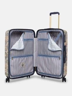 Outlet Joules Damask Print Medium Four Wheel Hard Shell Suitcase DamaskPrint