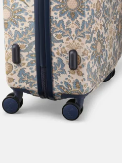 Outlet Joules Damask Print Medium Four Wheel Hard Shell Suitcase DamaskPrint