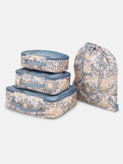 Discount Joules Damask Print Set of Four Packing Cubes DamaskPrint
