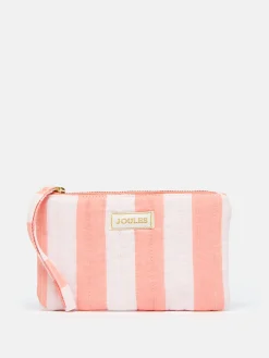 Joules Daphne Pink & Orange Striped Wrist Purse Pink&OrangeStriped