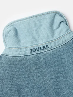 Outlet Joules Darley Hotch Potch Denim Chore Jacket Blue