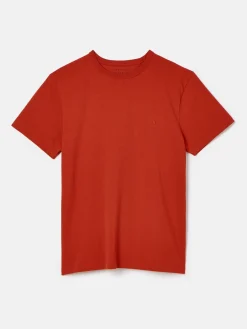 Hot Joules Denton Heavyweight Jersey 100% Cotton Crew Neck T-Shirt Orange