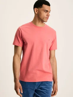 Best Joules Denton Plain Jersey Crew Neck T-Shirt Pink