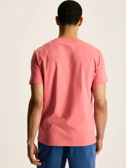 Best Joules Denton Plain Jersey Crew Neck T-Shirt Pink