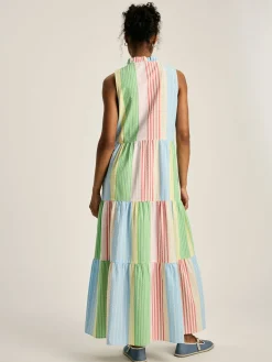 New Joules Dolcie Seersucker Maxi Sundress Multi