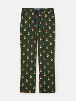 Online Joules Dozer Cotton Pyjama Bottoms Green