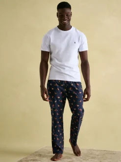 New Joules Dozer Cotton Pyjama Bottoms Navy