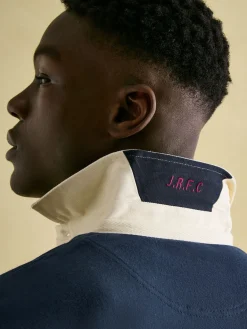 Online Joules Edgeford Embellished Cut And Sew Rugby Shirt Navy