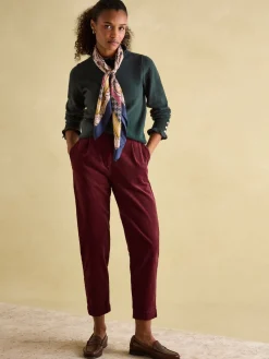 New Joules Edith Frill Neck Jumper Green