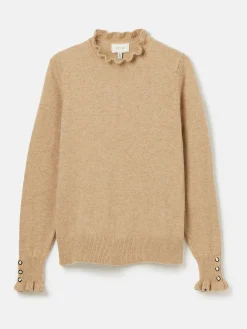 Hot Joules Edith Frill Neck Jumper Oat