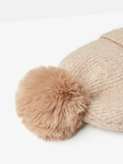 Sale Joules Effie Knitted Bobble Hat Camel