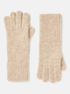 Sale Joules Effie Knitted Gloves Camel