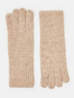 Sale Joules Effie Knitted Gloves Camel