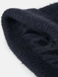 New Joules Effie Knitted Bobble Hat Navy