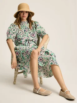 Discount Joules Elle Pink & Green Co-Ord Midi Skirt Pink&Green