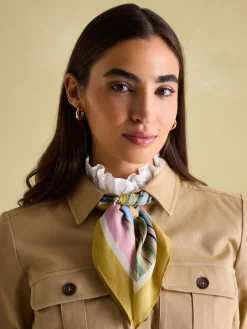 Outlet Joules Elsie Printed Lightweight Square Scarf Multi