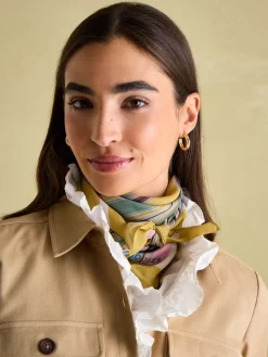 Outlet Joules Elsie Printed Lightweight Square Scarf Multi