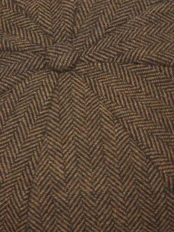 New Joules Elvaston Baker Boy Hat Brown/Cream