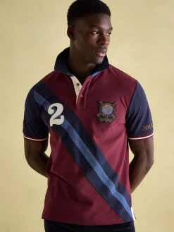 Best Joules Embellished Classic Fit Polo Shirt Burgundy
