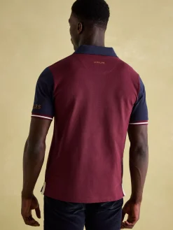 Best Joules Embellished Classic Fit Polo Shirt Burgundy