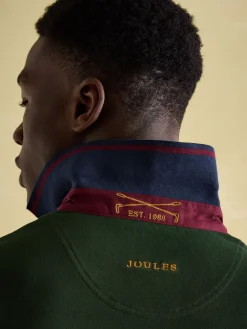 Outlet Joules Embellished Classic Fit Polo Shirt Green/Navy