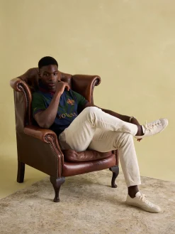 Outlet Joules Embellished Classic Fit Polo Shirt Green/Navy