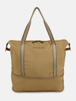 New Joules Epwell Tan Brown Packaway Duffle Bag TanBrown