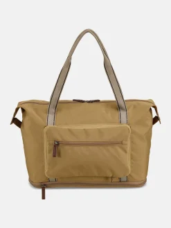 New Joules Epwell Tan Brown Packaway Duffle Bag TanBrown