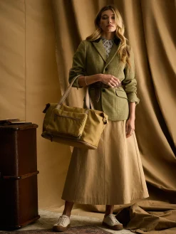 New Joules Epwell Tan Brown Packaway Duffle Bag TanBrown