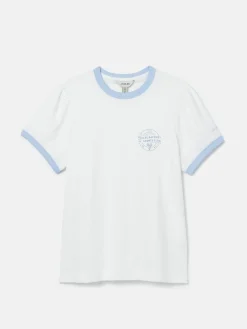 Clearance Joules Erin Short Sleeve T-Shirt Cream