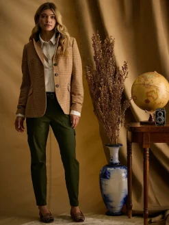 Discount Joules Fayfair Tweed Hacking Jacket Brown