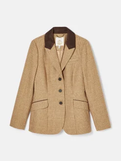 Discount Joules Fayfair Tweed Hacking Jacket Brown