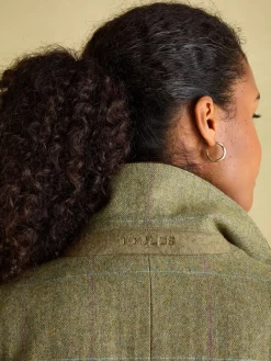 Discount Joules Fayfair Khaki Green Tweed Hacking Jacket KhakiGreen