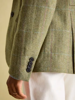 Discount Joules Fayfair Khaki Green Tweed Hacking Jacket KhakiGreen