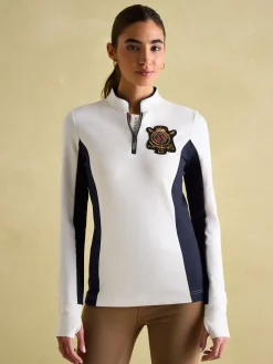 Online Joules Faymere Embellished Long Sleeve Top Cream