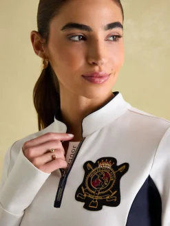 Online Joules Faymere Embellished Long Sleeve Top Cream