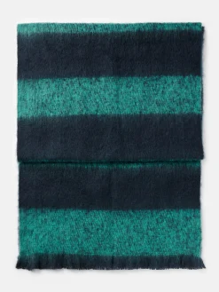 Online Joules Fenella Oversized Blanket Scarf Blue/Green