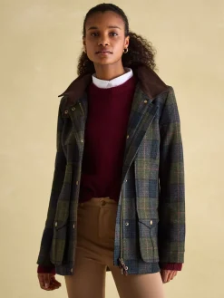 Sale Joules Fieldcoat Tweed Jacket Navy/Khaki