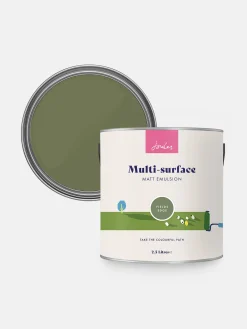 New Joules Fields Edge Green Multi Surface Matt Emulsion FieldsEdgeGreen