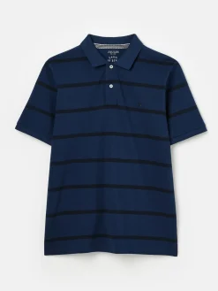 New Joules Filbert Classic Fit Striped Polo Shirt Blue