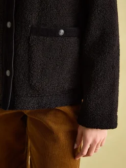 Hot Joules Fleur Fleece Jacket Black