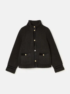 Hot Joules Fleur Fleece Jacket Black