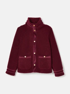 Outlet Joules Fleur Fleece Jacket Red