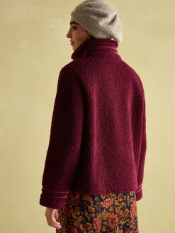 Outlet Joules Fleur Fleece Jacket Red