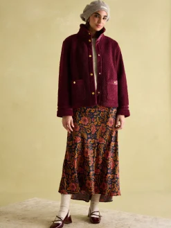 Outlet Joules Fleur Fleece Jacket Red