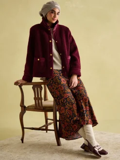 Outlet Joules Fleur Fleece Jacket Red