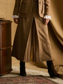 Discount Joules Foxley Tweed Culottes Check