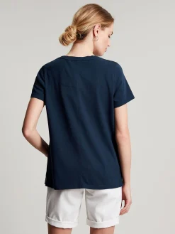 Hot Joules Frankie Navy Blue Crew T-Shirt NavyBlue