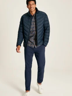 Discount Joules Garrett Navy Blue Showerproof Padded Jacket NavyBlue